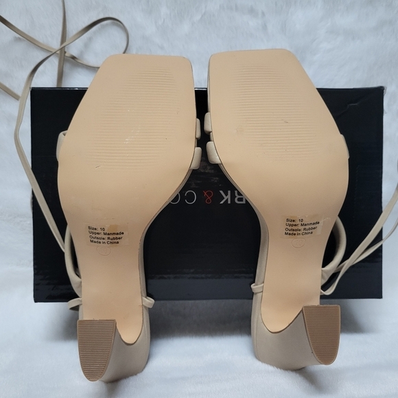 NWT New York & Company Women's Ines Heeled Sandals Size 10 - Picture 5 of 9